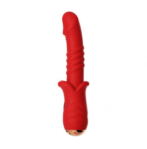 MizzZee - MiAi Thrusting Vibrator (Chargeable - Red)